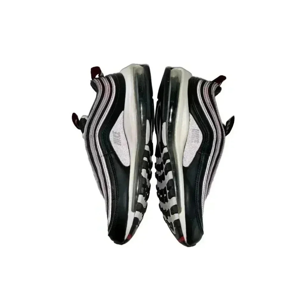 Nike Air Max 97 Premium Mens Sneakers Shoes Black White 312834-008 Size 7.5 - Picture 4 of 12